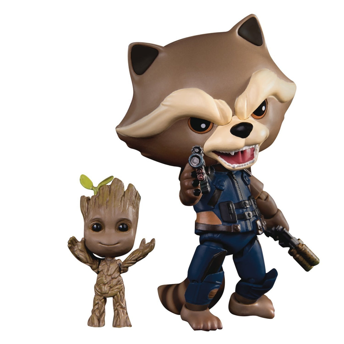 Figurine Marvel Guardians de la Galaxie Egg Attack Rocket Raccoon & Groot