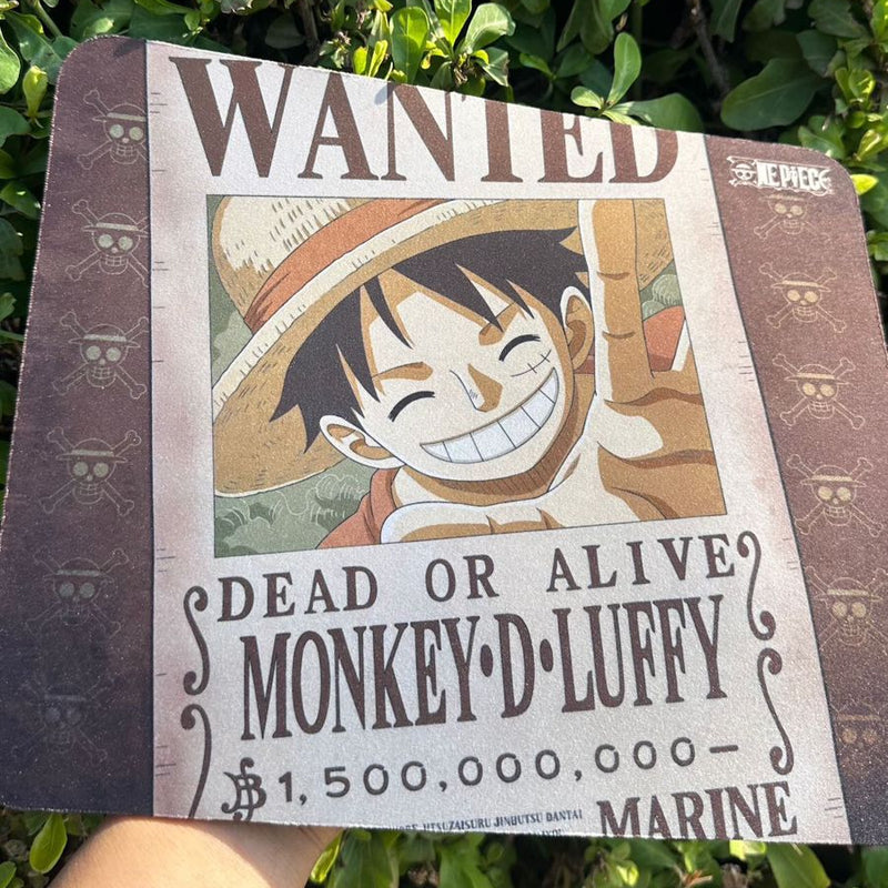 Tapis de Souris One Piece Souple Wanted Luffy