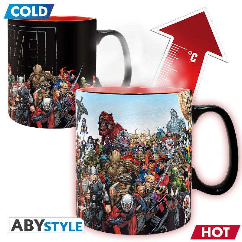 Mug Heat Change Héros Marvel