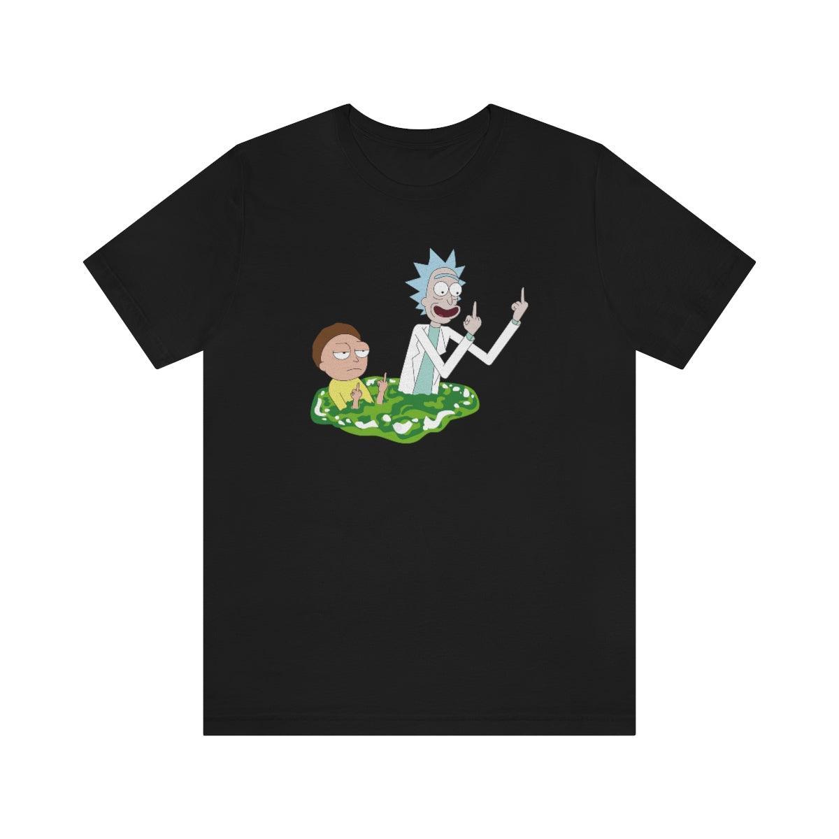 Tshirt Rick and Morty Double Fuck You ! Geek Store